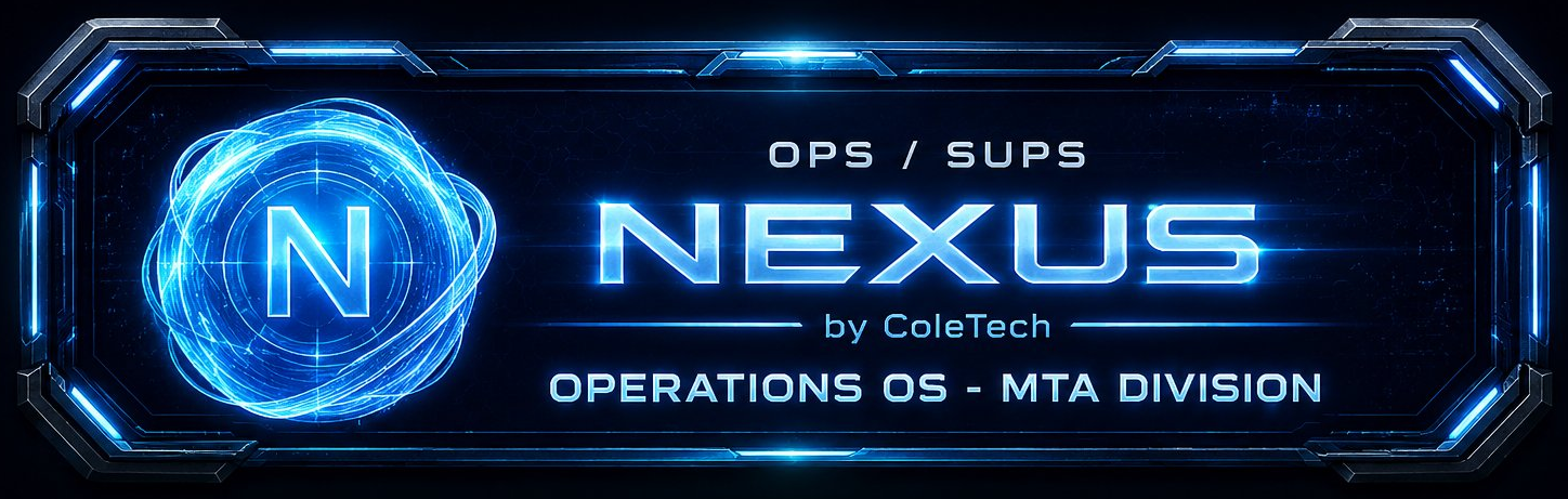 Nexus — Ops / Sups